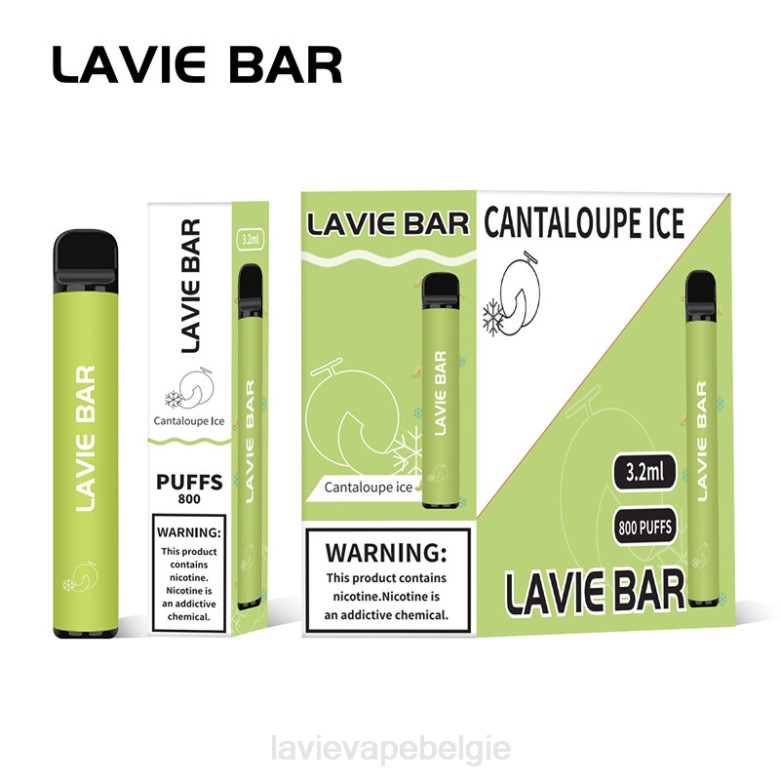 LAVIE Vape België - LAVIE BAR 800 trekjes meloen ijs L0H6317