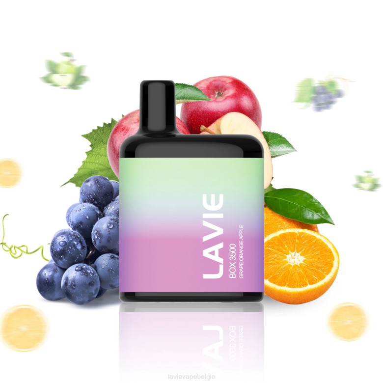 LAVIE Vape België - LAVIE BOX 3500 trekjes druif oranje appel L0H6212