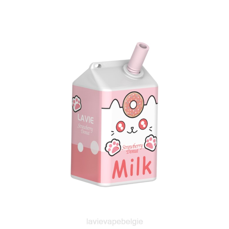 LAVIE Vape België - LAVIE MILK 7000 trekjes aardbei donut L0H6177