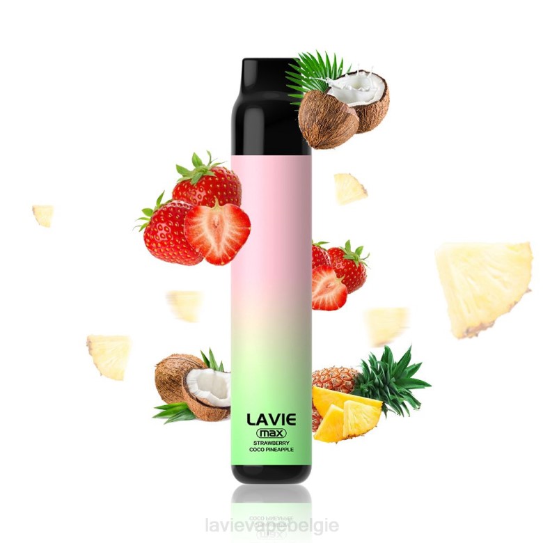 LAVIE Vape Brussel - LAVIE BAR 5000 trekjes - max aardbei-kokosappel L0H6283