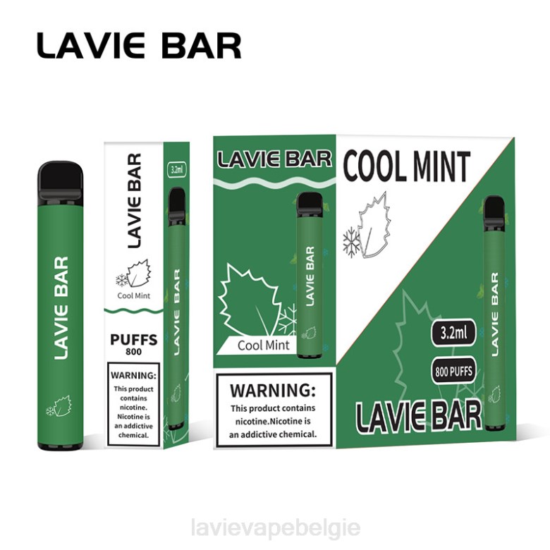 LAVIE Vape Brussel - LAVIE BAR 800 trekjes koele munt L0H6311