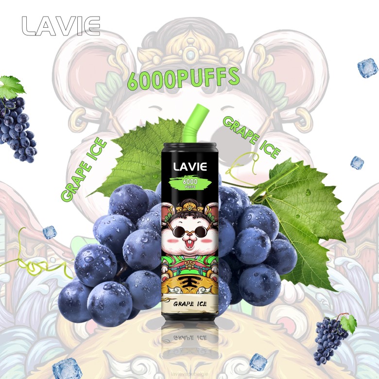 LAVIE Vape Brussel - LAVIE Coke BAR 6000 trekjes druiven ijs L0H6269