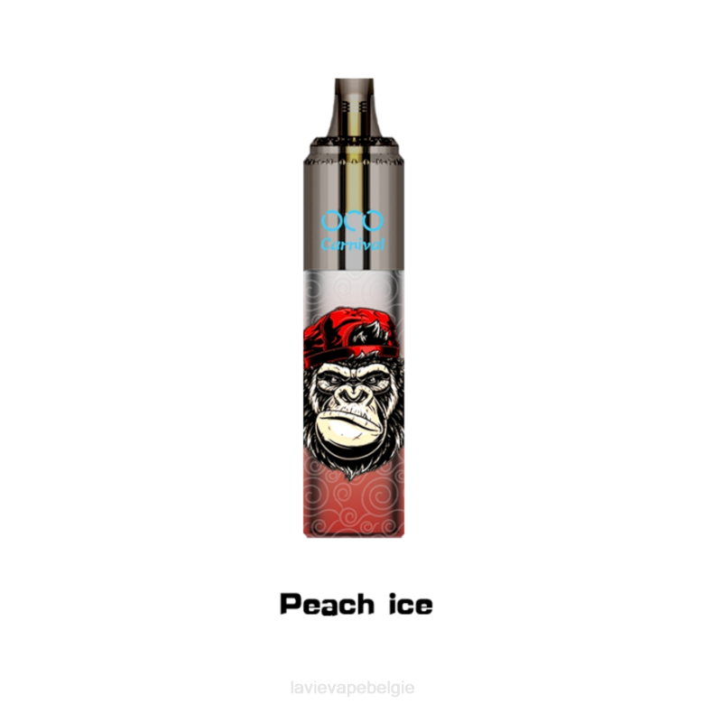 LAVIE Vapes Review - LAVIE OCO Carnaval 10000 trekjes perzik ijs L0H6355